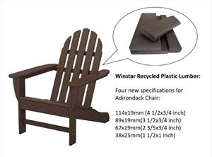 Adirondack plokštės HDPE